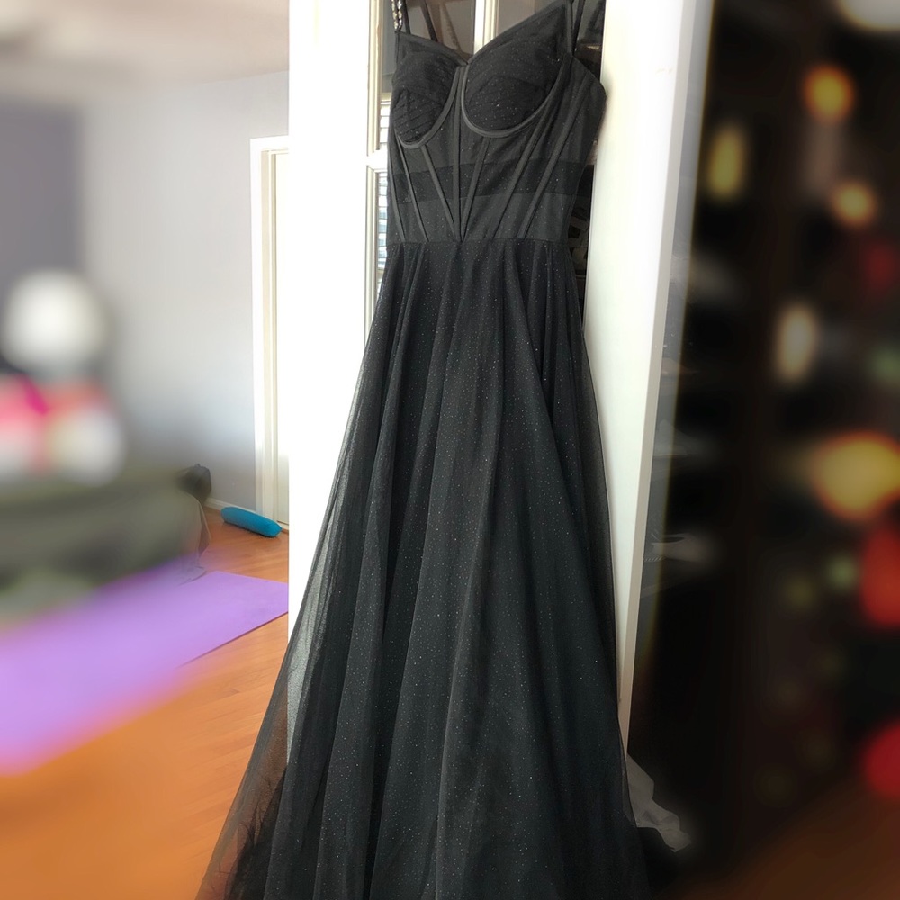 Black dress party black-tie, cocktail formal